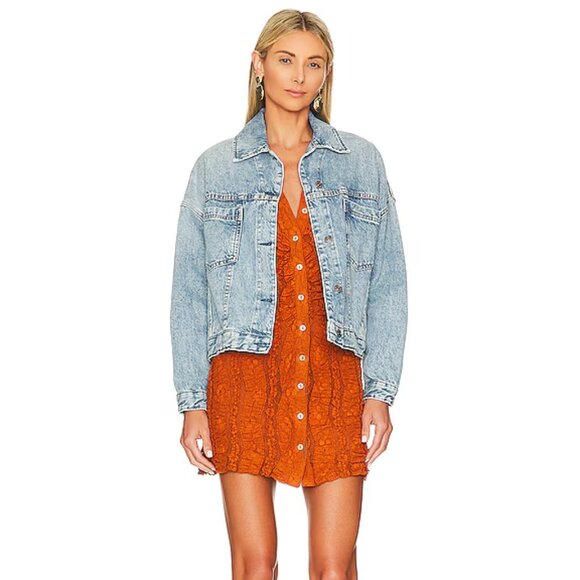 We The Free Opal Swing Denim Jacket Free People - Picture 5 of 6